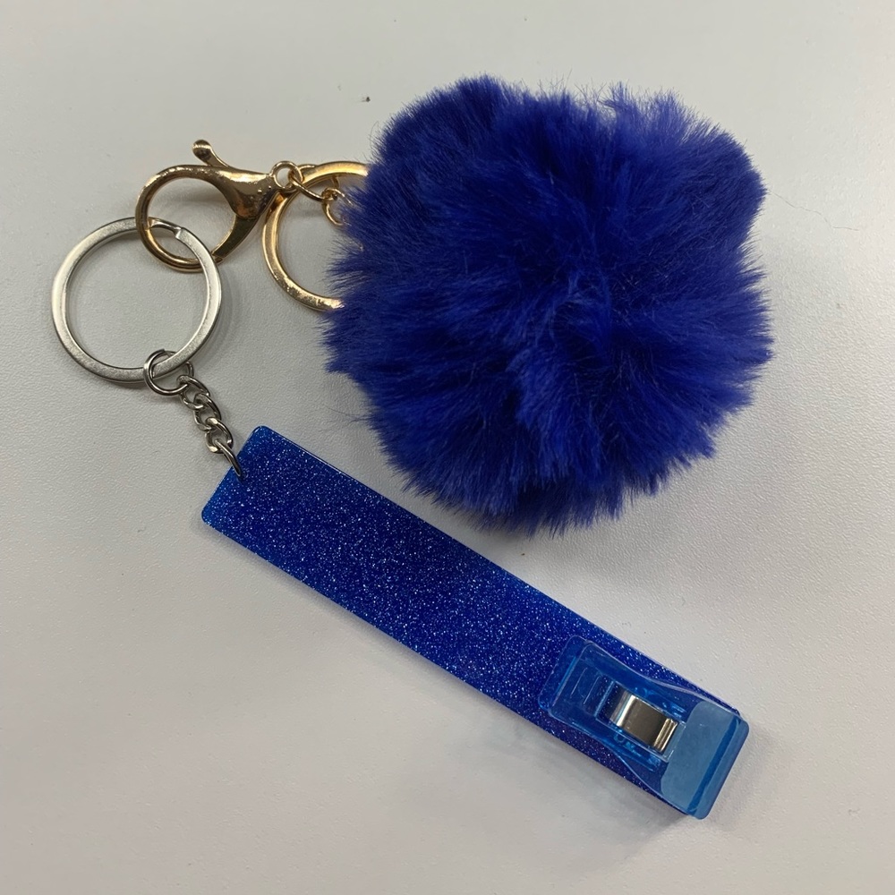 Credit Card Grabber With Pom Pom